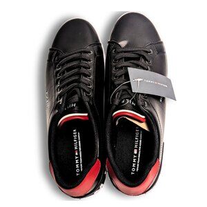 Tommy Hilfiger Men’s Black Sneakers Sz 8M Memory Foam Comfort Casual Shoe